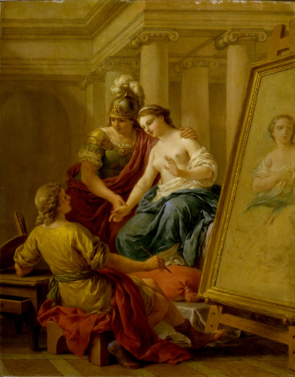 Apelle amoureux de la maîtresse d'Alexandre, ou La Peinture